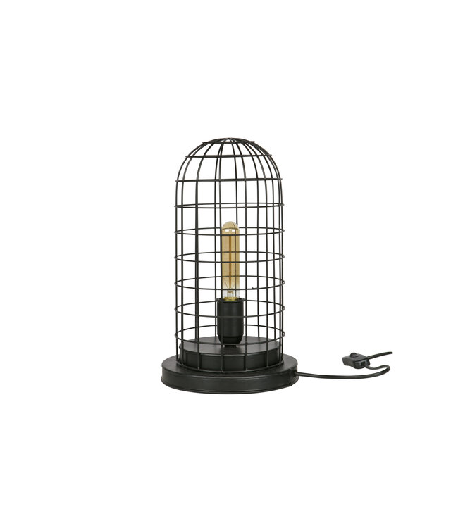 Hive Cage Table Lamp - Black