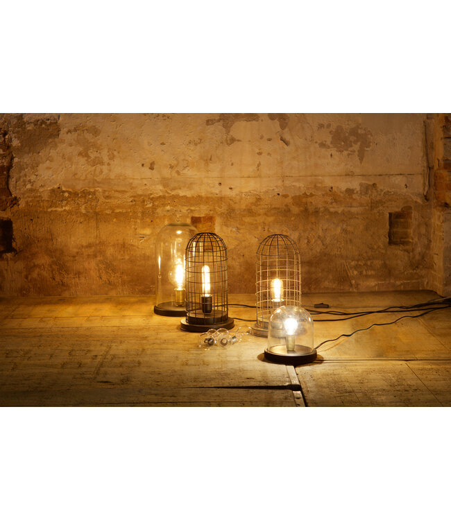 Hive Cage Table Lamp - Black