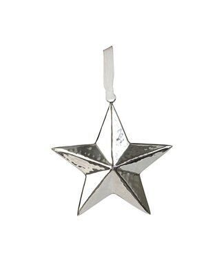 Culinary Concepts Medium Star Hanging Decoration Hammered Finish