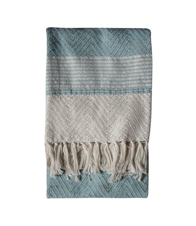 Simply Green Chevron Throw