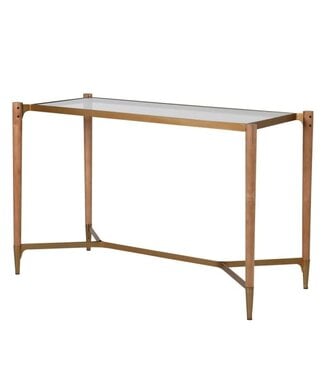 Golden Framed Console Table