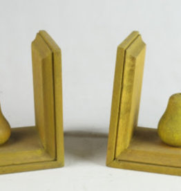 Wooden Pear Bookends
