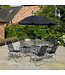 Kingfisher Garden 8 Pc Rectangular Garden Patio Furniture Set