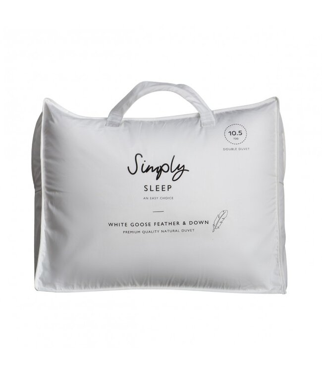 Simply Sleep White Goose Feather & Down King Duvet