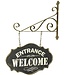 Rustic Metal Hanging Welcome Sign