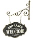 Rustic Metal Hanging Welcome Sign - Freitaslaf Net LTD - Freitaslaf Net LTD