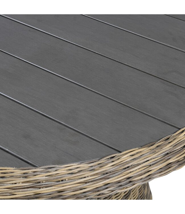 Outdoor Rattan Oval Table