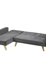 LPD Kitson Corner Sofa Bed - Velvet