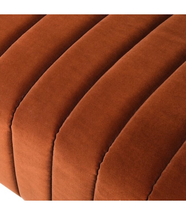 Naranja Orange Ribbed 2 Seater Sofa