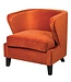 Orange Winged Occasional Chair