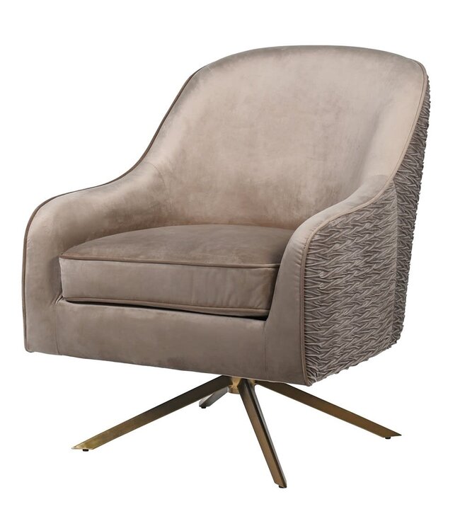 Gold Leg Swivel Chair