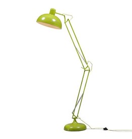 Lime Green Extra Large Classic Desk Style Floor Lamp (Yellow Fabric Flex)