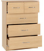 Seconique Nevada Sonoma Oak 3+2 Drawer Chest