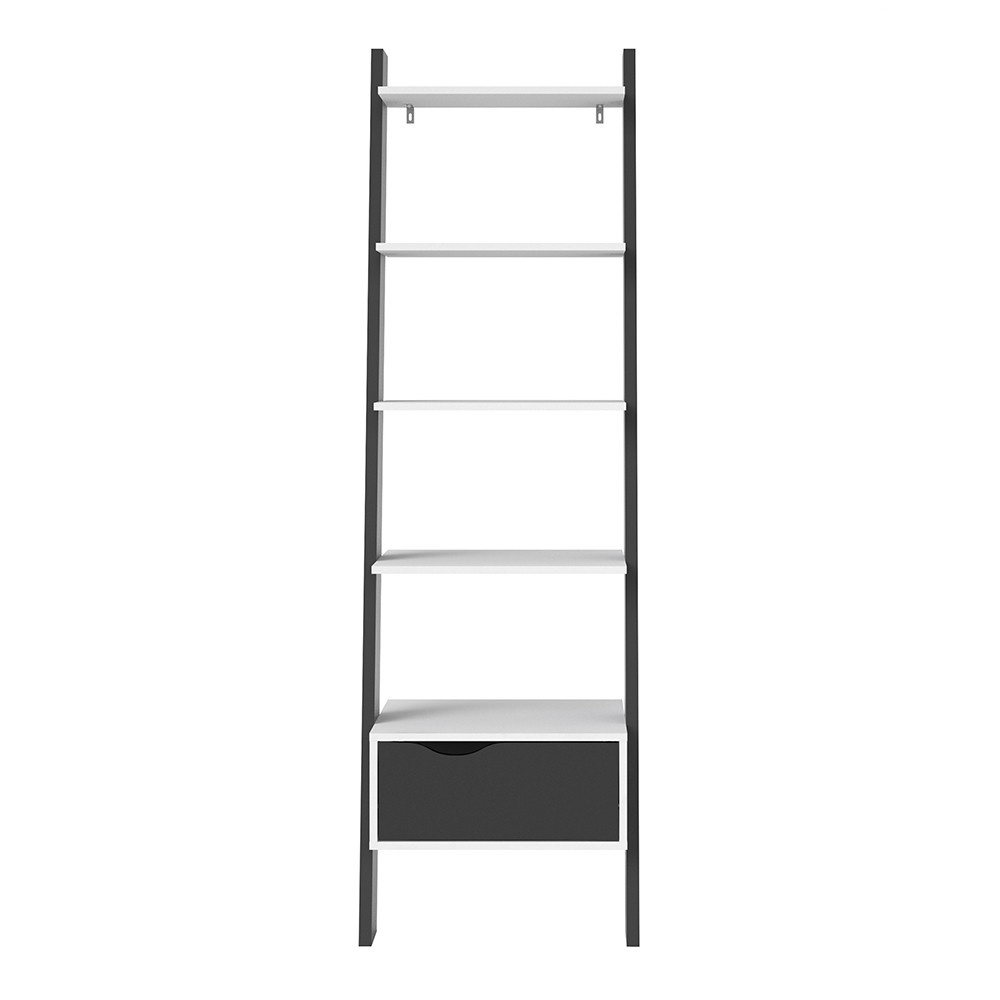 Oslo Ladder Bookcase White & Black Freitaslaf Net LTD Freitaslaf