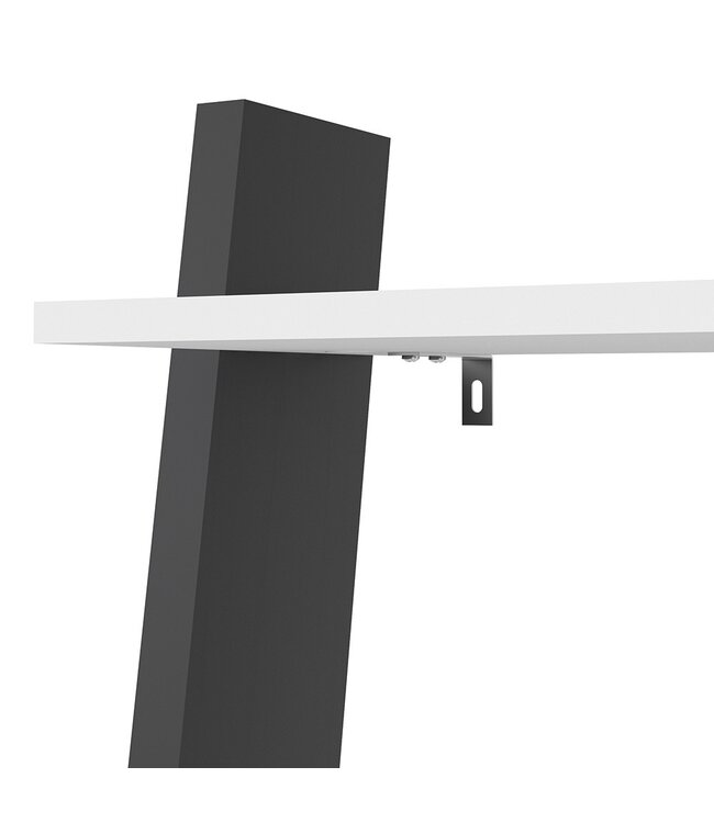 Furniture to Go Oslo Ladder Bookcase - White & Black