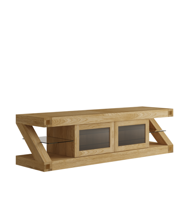 Homestyle GB Z Oak Glazed TV Plasma Unit