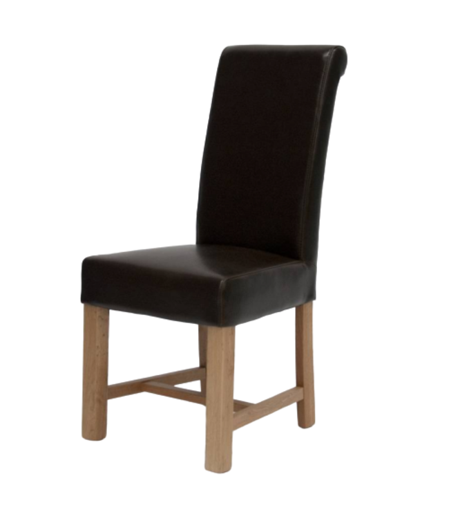 Homestyle GB Louisa Brown Leather Dining Chair