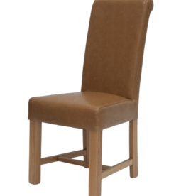 HomestyleGB Louisa Tan Leather Dining Chair