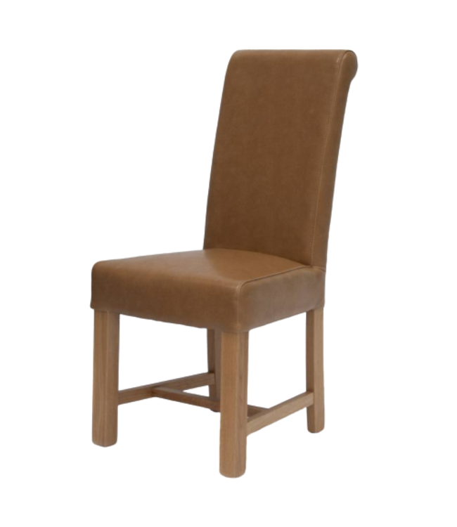 Homestyle GB Louisa Tan Leather Dining Chair