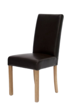 HomestyleGB Marianna Brown Leather Dining Chair