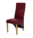 Homestyle GB Wave Ruby Leather Dining Chair