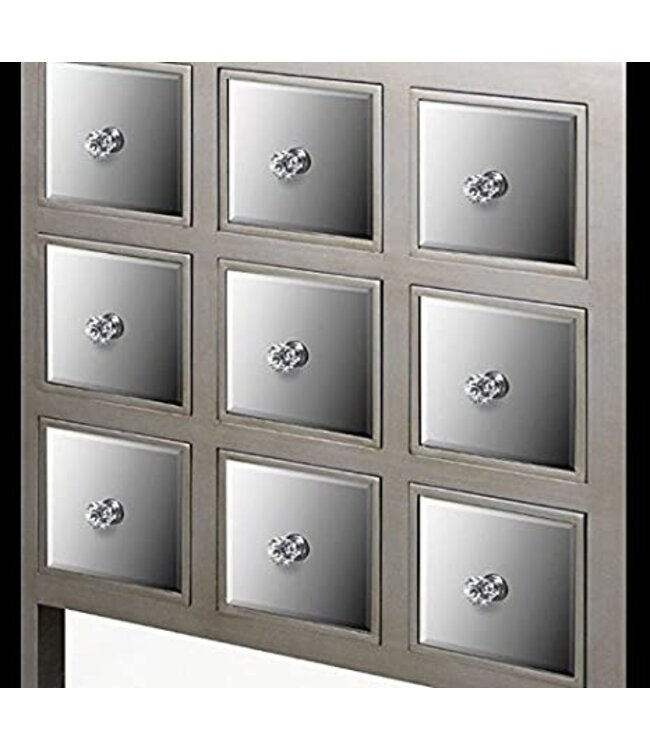 Opera Mirrored 9 Drawer Chest
