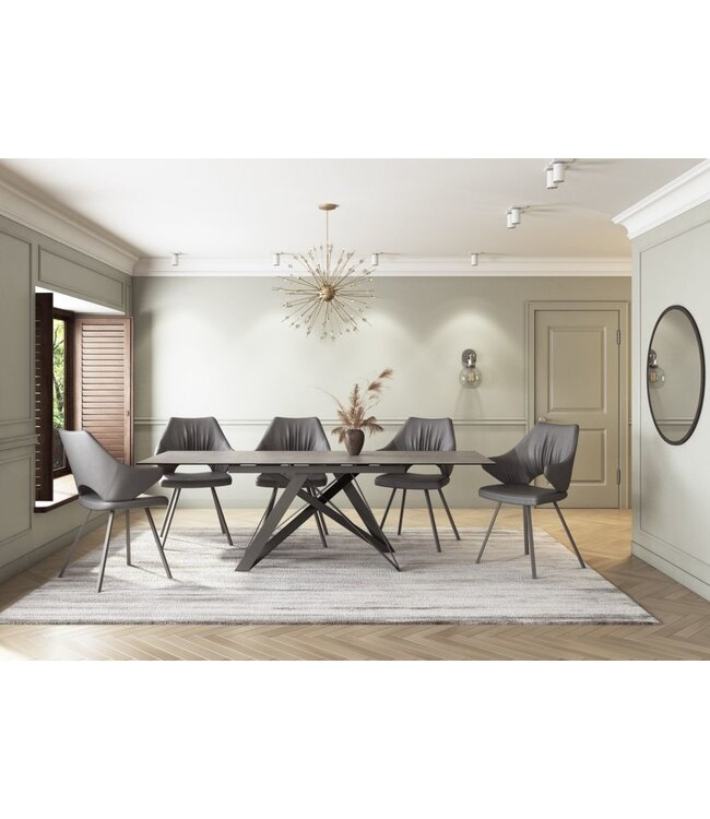 Torelli Furniture Visage Ceramic Extending Dining Table