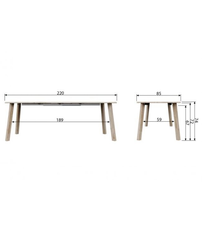 Lange Jan Extendable Dining Table Oak Sydney