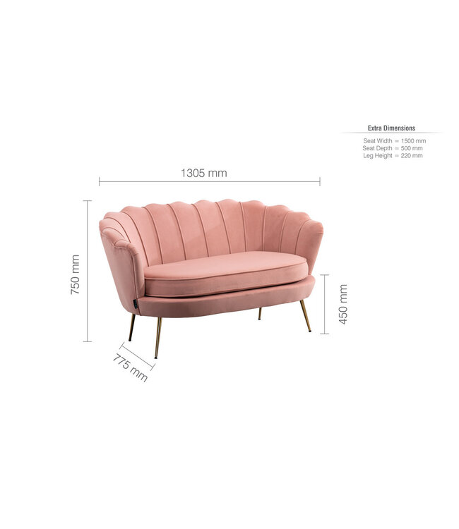 Birlea Ariel 2 Seater Sofa