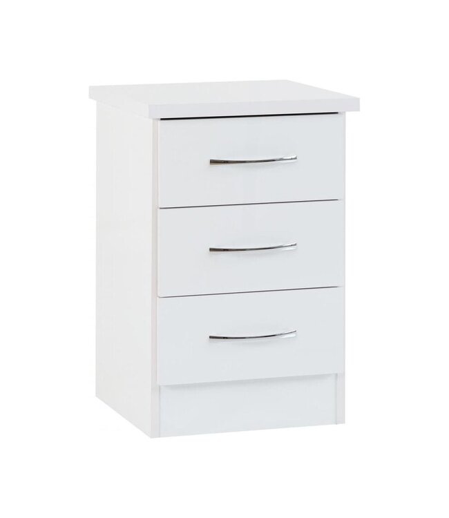 Seconique Nevada 3 Drawer Bedside