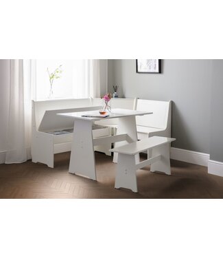 Julian Bowen Newport Corner Dining Set - Surf White