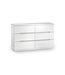 Julian Bowen Manhattan White 6 Drawer Wide Chest