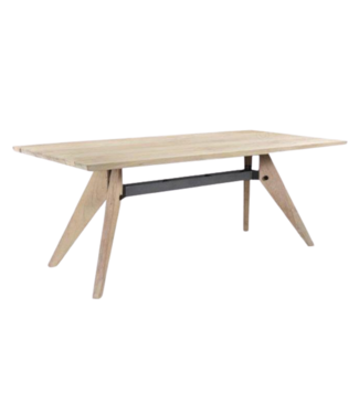 Besp-Oak Furniture Oslo Vintage Brown Dining Table