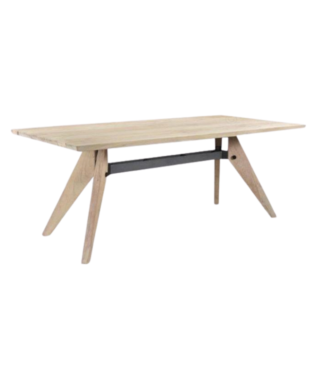 Besp-Oak Furniture Oslo Vintage Brown Dining Table