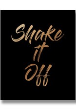 Hill Interiors Shake It Off Gold Foil Plaque