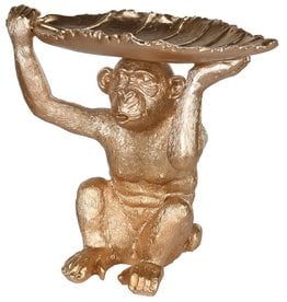 Golden Monkey With Leaf Dish
