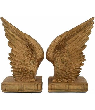 Fiesta Studios Gold Angel Wings Bookends