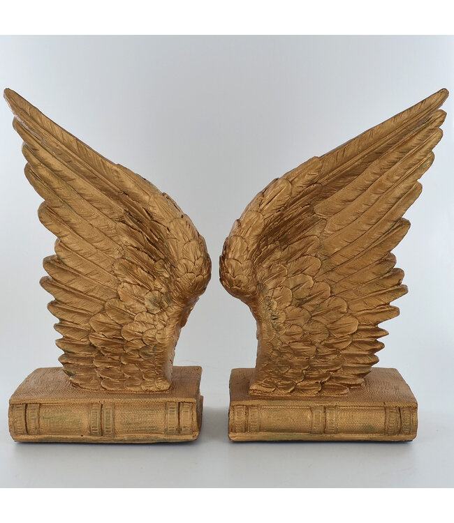 Fiesta Studios Gold Angel Wings Bookends
