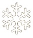 Lit Metal Snowflake Wall Décor