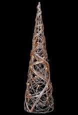 Small Rattan Cone Tree With Lights 40 c
