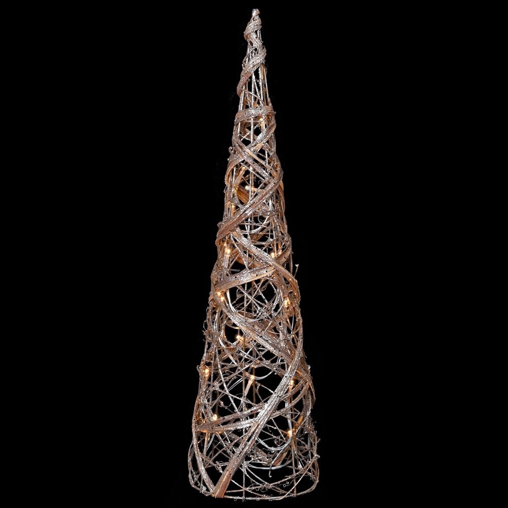 Small Rattan Cone Tree With Lights - Freitaslaf Net LTD - Freitaslaf