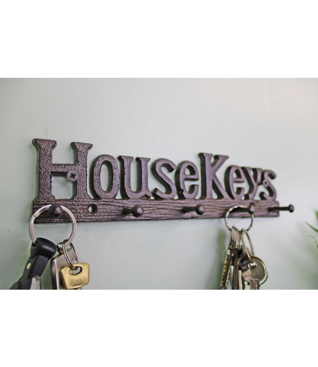 Rustic Cast Iron House Keys Hooks