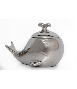 Ceramic Whale Trinket Pot