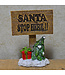 Fiesta Studios  Santa Stop Here Miniature Garden Sign