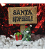 Fiesta Studios  Santa Stop Here Miniature Garden Sign