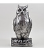 Fiesta Studios Antique Silver Owl Ornament