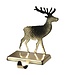 Gold Reindeer Stocking Holder