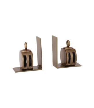 Besp-Oak Furniture Bookends With Pulley