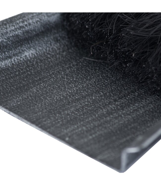 Hill Interiors Silver Brushed Steel Crook Top Hearth Tidy Set