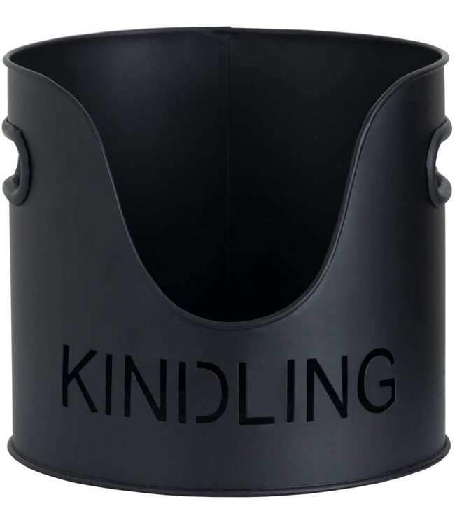 Hill Interiors Black Finish Fireside Log Set